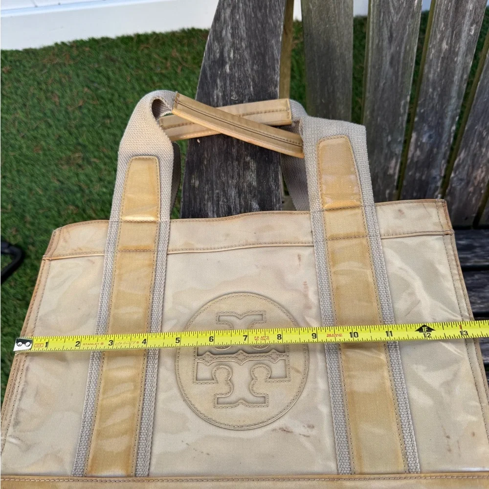 Tory Burch Coated Twill Mini‎ Tory Tote SEE PHOTOS. W